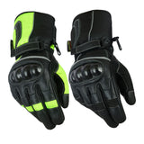 Waterproof Leather Motorbike Motorcycle Gloves Textile Black CE Armoured Biker | Texpeed