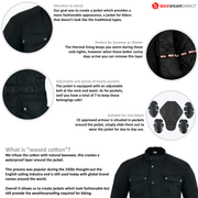 Long Black Waxed Motorcycle Jacket | Texpeed