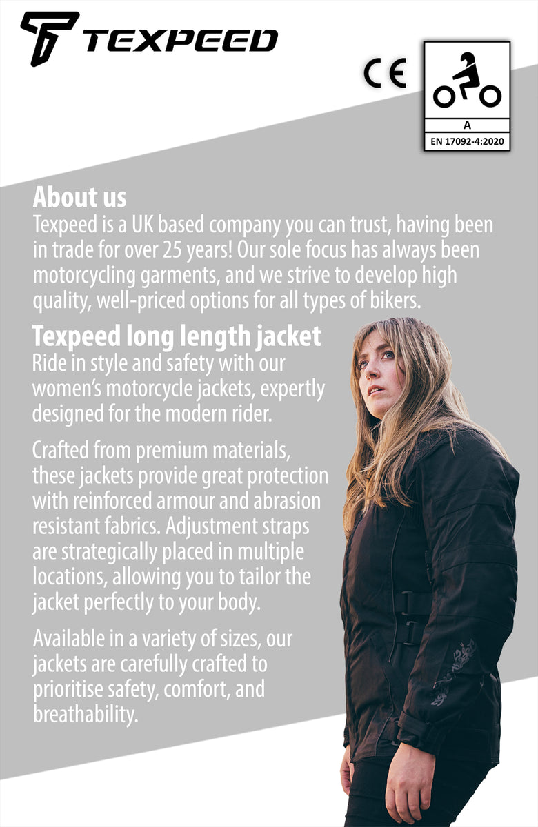 Texpeed Aramid Motorradjacke Winter Women's Motorbike Jacket With