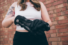 Womens Leather Motorcycle Warm Gloves Ladies Black Motorbike Waterproof Biker | Texpeed