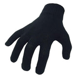Black Cotton Winter Inner Motorcycle Gloves | Texpeed