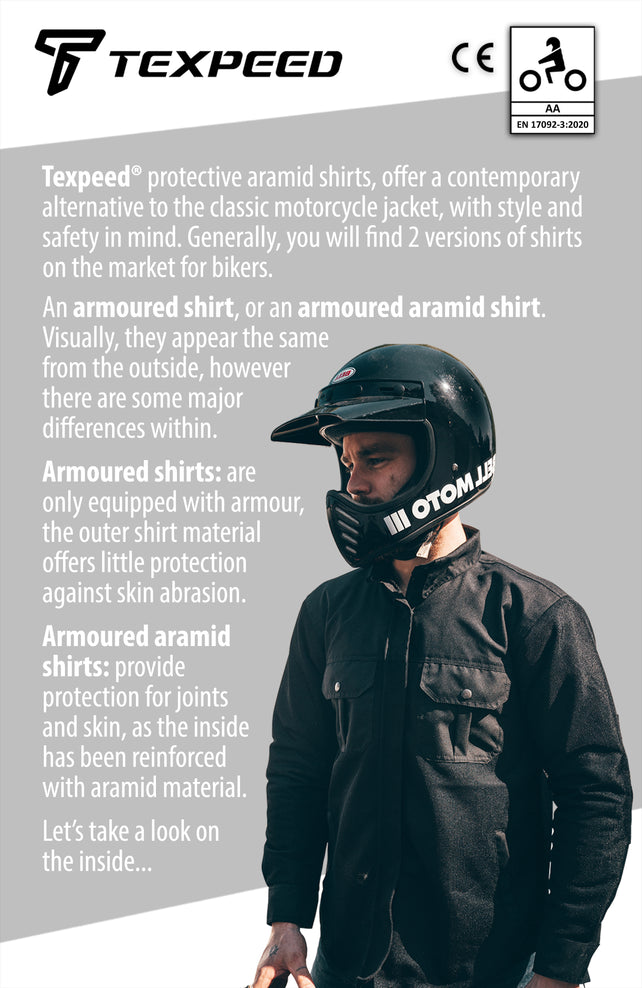 Kevlar Black Mesh Motorcycle Shirt | Texpeed