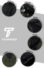 Kevlar Black Mesh Motorcycle Shirt | Texpeed