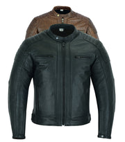 Touring Black Leather Motorcycle Jacket