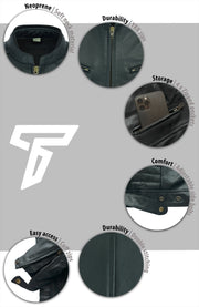 Womens Sturgis Black Leather Motorcycle Jacket