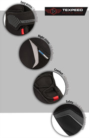 Leather & Synthetic Suede Waterproof CE Motorcycle Boots | Texpeed