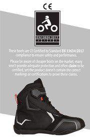 Leather & Synthetic Suede Waterproof CE Motorcycle Boots | Texpeed