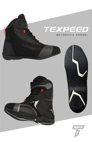 Leather & Synthetic Suede Waterproof CE Motorcycle Boots