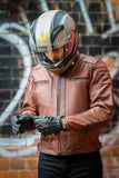 Airoh Connor Full Face Motorcycle Helmet In Matt Black & Bronze