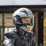 Airoh Connor Full Face Motorcycle Helmet In Matt Black & Bronze