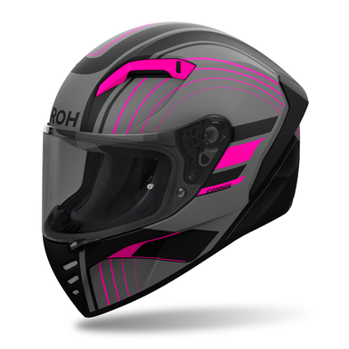 Airoh Connor Full Face Motorcycle Helmet In Matt Black & Pink – Product  Video