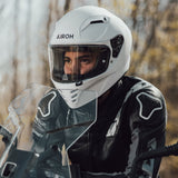 Airoh Connor Full Face Motorcycle Helmet In Gloss White
