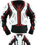 Childrens White Body Armour Bike MX Jacket