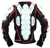 Childrens White Body Armour Bike MX Jacket