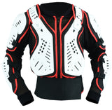 Childrens White Body Armour Bike MX Jacket
