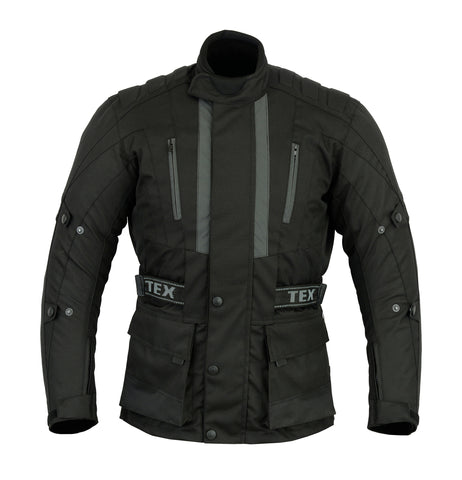 Jerico Black Cordura Motorcycle Jacket