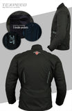 Jerico Black Cordura Motorcycle Jacket