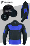 Racing Blue Cordura Motorcycle Jacket