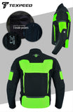 Racing Hi-Vis Yellow Cordura Motorcycle Jacket