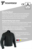 Racing Black Cordura Motorcycle Jacket