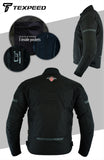 Racing Black Cordura Motorcycle Jacket