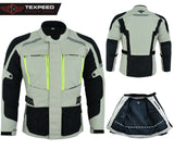 All Season White Cordura Motorcycle Jacket