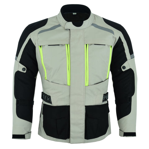 All Season White Cordura Motorcycle Jacket