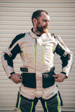 All Season White Cordura Motorcycle Jacket
