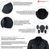Short Black Waxed Motorcycle Jacket