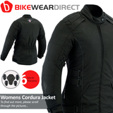 Long Black Cordura Motorcycle Jacket