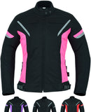 Women Motorcycle Jacket Ladies Motorbike Waterproof Moped With Biker Armour