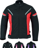 Women Motorcycle Jacket Ladies Motorbike Waterproof Moped With Biker Armour