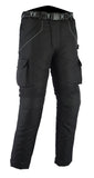 Cargo Waterproof Black Motorcycle Trousers