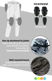 Camo Cordura Motorcycle Trousers | Texpeed