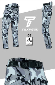 Camo Cordura Motorcycle Trousers | Texpeed