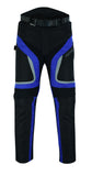 Blue Waterproof Motorcycle Trousers
