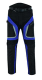Blue Waterproof Motorcycle Trousers