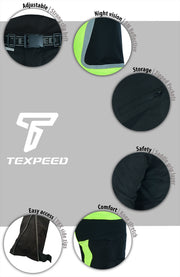 Hi-vis Motorcycle Trousers Motorbike Waterproof Pants With CE Protective Armour | Texpeed
