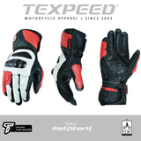 Leather Sports Armoured Motorcycle Gloves