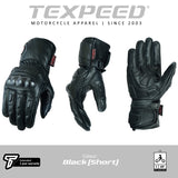 Leather Sports Armoured Motorcycle Gloves