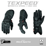 Leather Sports Armoured Motorcycle Gloves