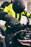 Leather Motorcycle Motorbike Biker Gloves Vented CE Carbon Knuckle Armour Pro