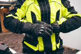 Leather Motorcycle Motorbike Biker Gloves Vented CE Carbon Knuckle Armour Pro