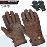 Soft Leather Motorcycle Gloves