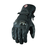 Long Winter Leather Motorcycle Gloves