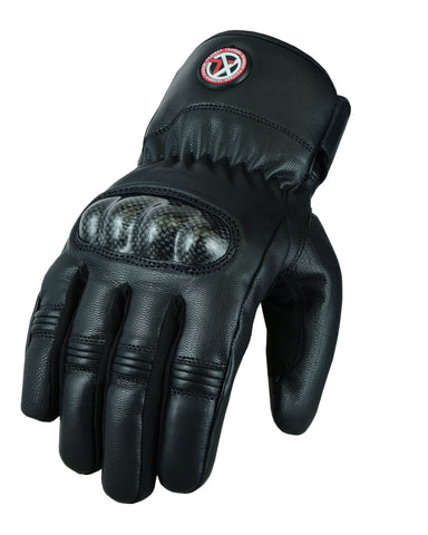 Motorcycle Motorbike Leather Gloves Winter Thermal Waterproof CE Protectors Bike
