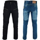 Aramid Lined Zipped Armoured Motorcycle Jeans