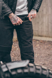 Aramid Lined Zipped Armoured Motorcycle Jeans