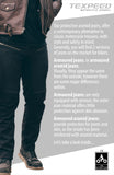 Aramid Lined Zipped Armoured Motorcycle Jeans