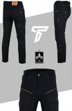 Aramid Lined Zipped Armoured Motorcycle Jeans